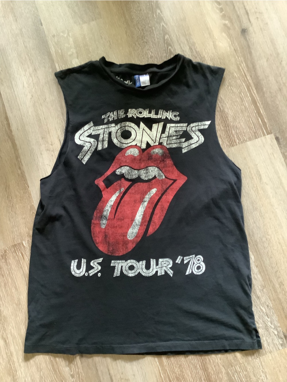 H&M Divided Women’s Rolling Stones US ‘78 Tour Size Medium Muscle Tank